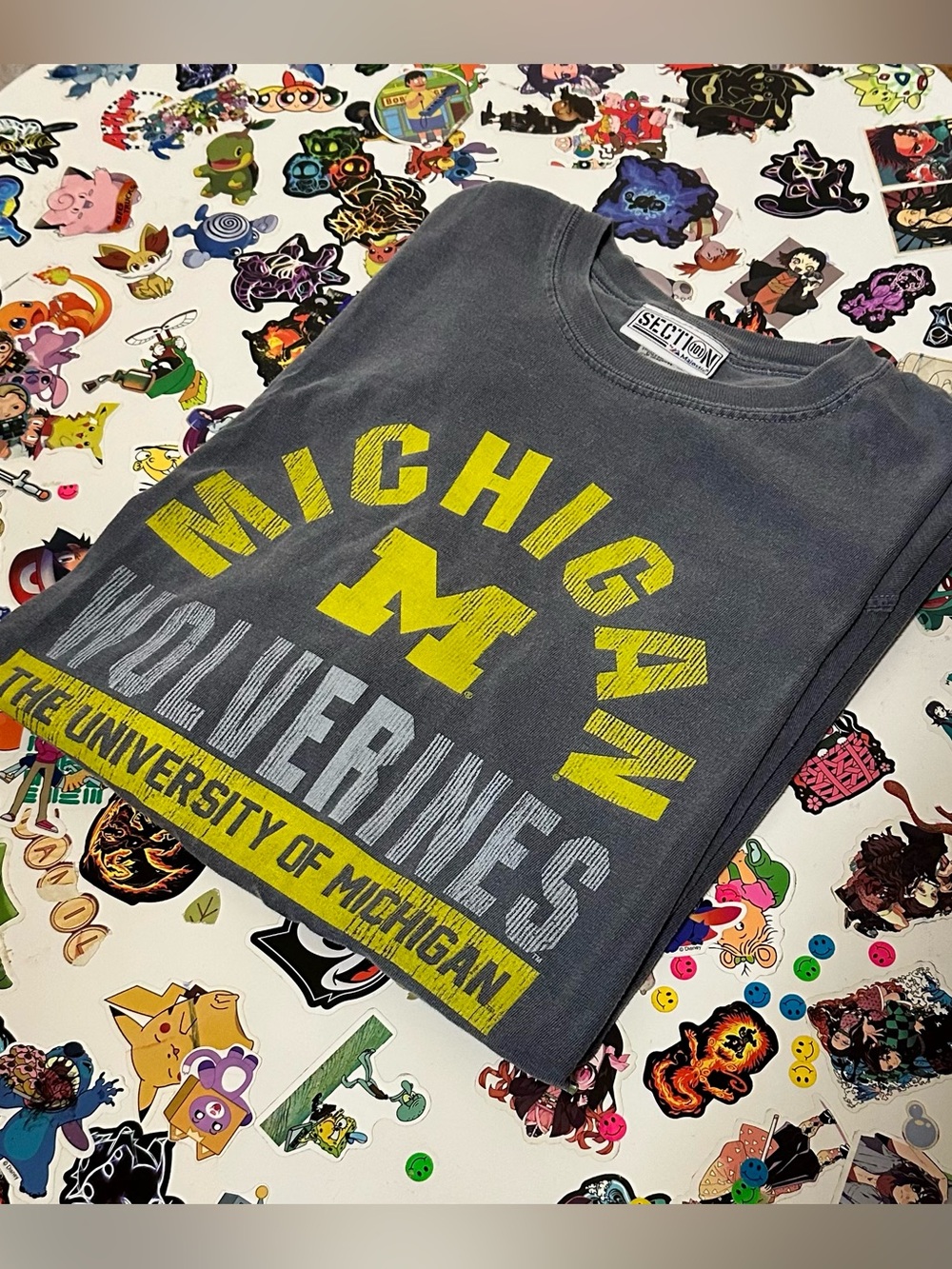 Men’s/Unisex Vintage Style Michigan Wolverines T-Shirt - Size M Section 101